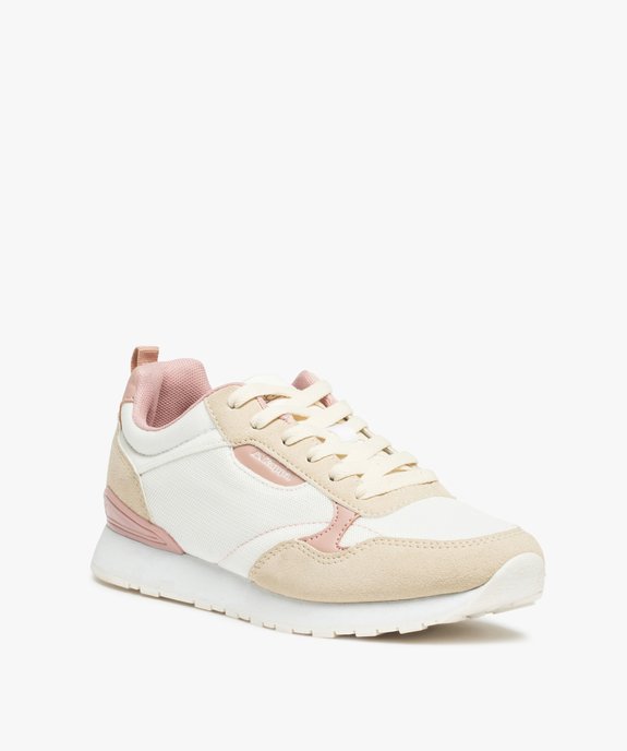 Baskets femme running en toile et suédine – Kappa Electra vue2 - KAPPA - GEMO