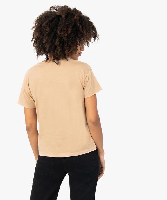 Tee-shirt femme coupe ample - Disney Animals vue3 - DISNEY DTR - GEMO
