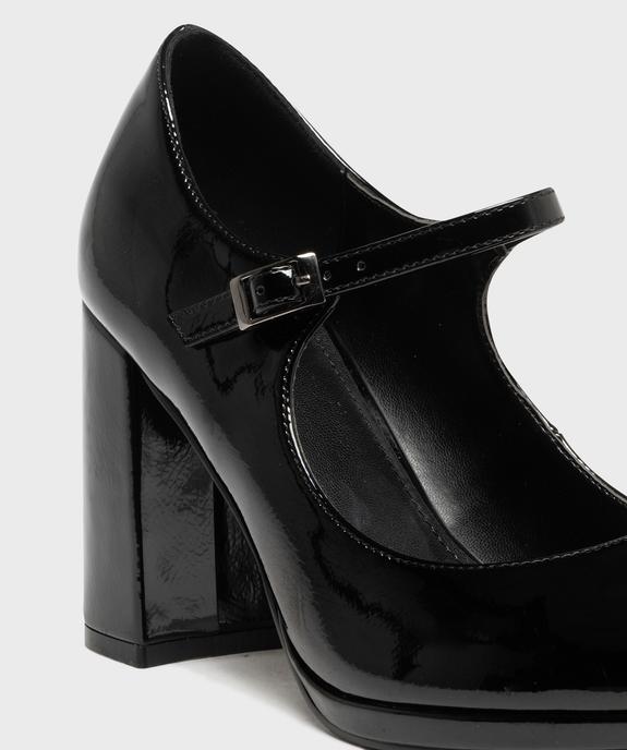 Escarpins vernis à brides avec talon bloc femme - Follow Me vue5 - FOLLOW ME - GEMO