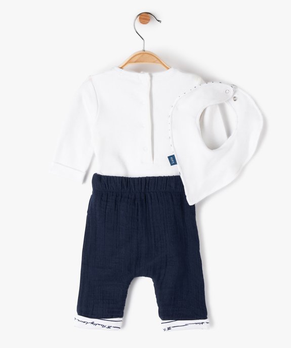 Ensemble bébé garçon 3 pièces - LuluCastagnette vue4 - LULUCASTAGNETTE - GEMO