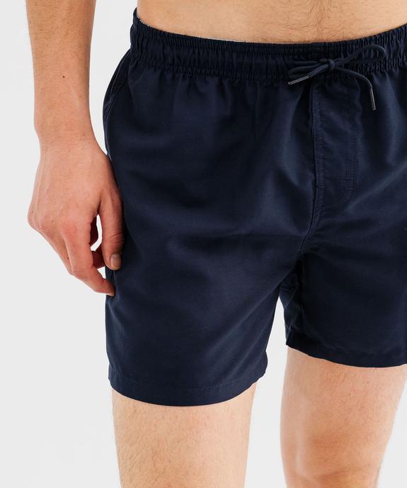 Short de bain homme uni vue6 - GEMO 4G HOMME - GEMO