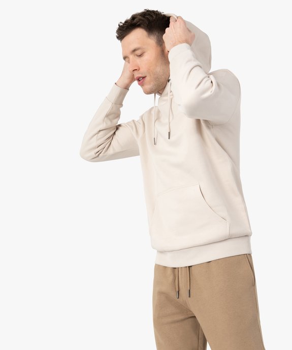 Sweat à capuche intérieur molletonné homme vue2 - GEMO 4G HOMME - GEMO