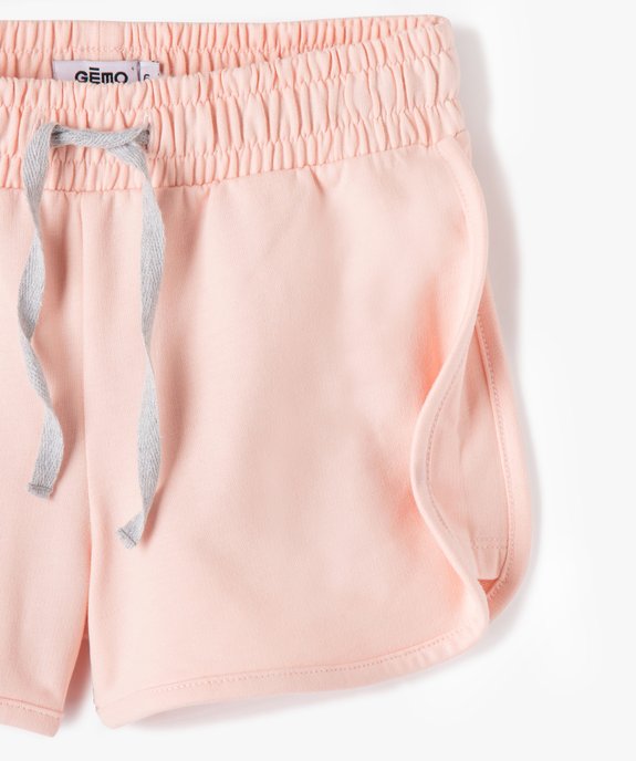 Short en maille avec taille élastiquée fille vue2 - GEMO (ENFANT) - GEMO