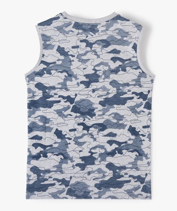 Débardeur garçon à motif camouflage vue3 - GEMO (JUNIOR) - GEMO
