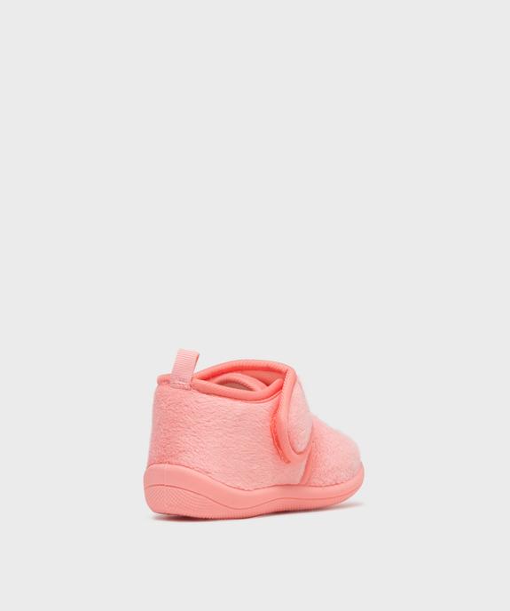 Chaussons fermeture scratch avec motif licorne fille vue4 - GEMO 4G FILLE - GEMO