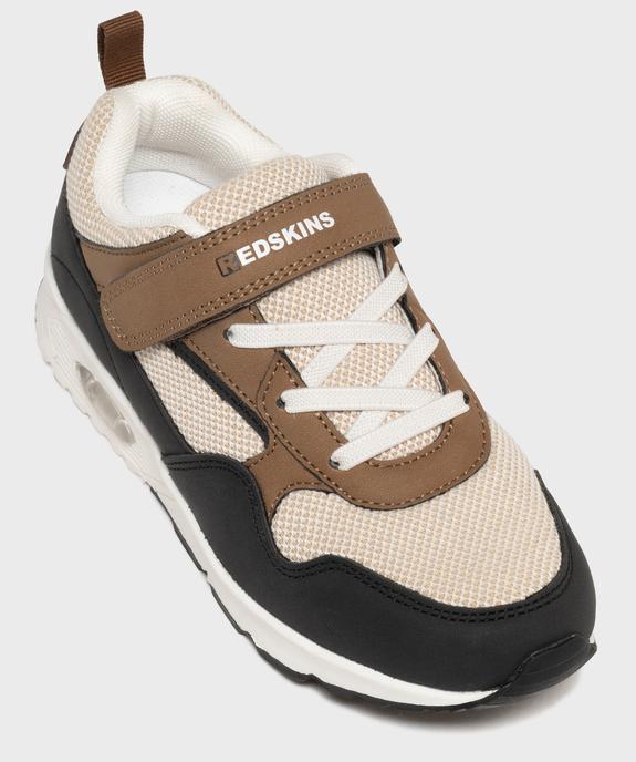 Baskets en mesh à lacets élastiques et scratch garçon - Redskins vue5 - REDSKINS - GEMO