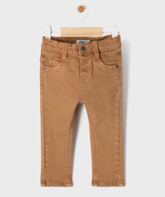 Pantalon slim en toile extensible bébé garçon vue4 - GEMO 4G BEBE - GEMO