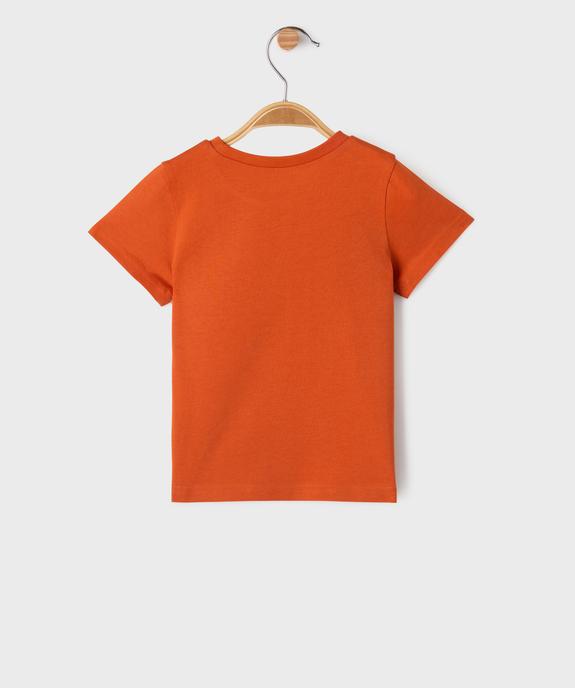 Tee-shirt manches courtes à message bébé garçon vue3 - GEMO(BEBE DEBT) - GEMO