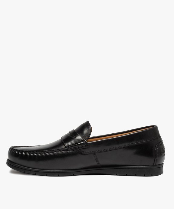 Mocassins homme confort unis en cuir – Pierre Cardin vue3 - PIERRE CARDIN D - GEMO
