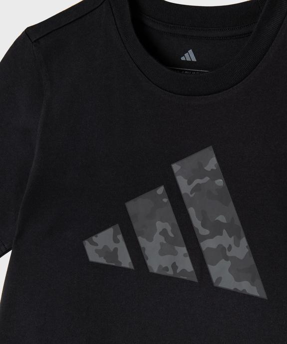 Tee-shirt manches courtes en coton avec logo camo garçon - Adidas vue2 - ADIDAS - GEMO