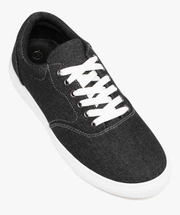 Baskets homme en toile unie style denim vue5 - GEMO (SPORTSWR) - GEMO