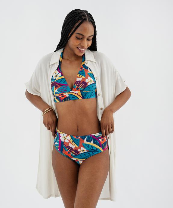 Haut de maillot de bain triangle à mousses amovibles femme vue3 - GEMO (PLAGE) - GEMO