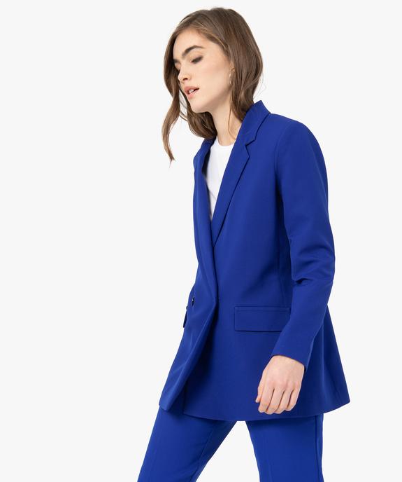 Veste blazer femme fermeture croisée vue1 - GEMO(FEMME PAP) - GEMO