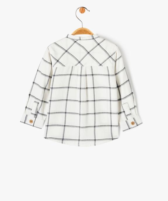 Chemise à carreaux à col rond bébé garçon - LuluCastagnette vue3 - LULUCASTAGNETTE - GEMO