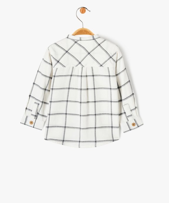 Chemise à carreaux à col rond bébé garçon - LuluCastagnette vue3 - LULUCASTAGNETTE - GEMO