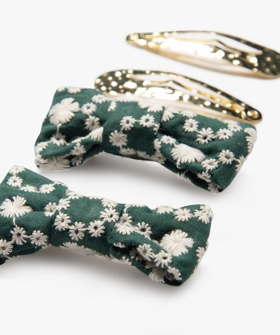 Barrettes pour les cheveux fille (lot de 4) vue2 - GEMO (ACCESS) - GEMO