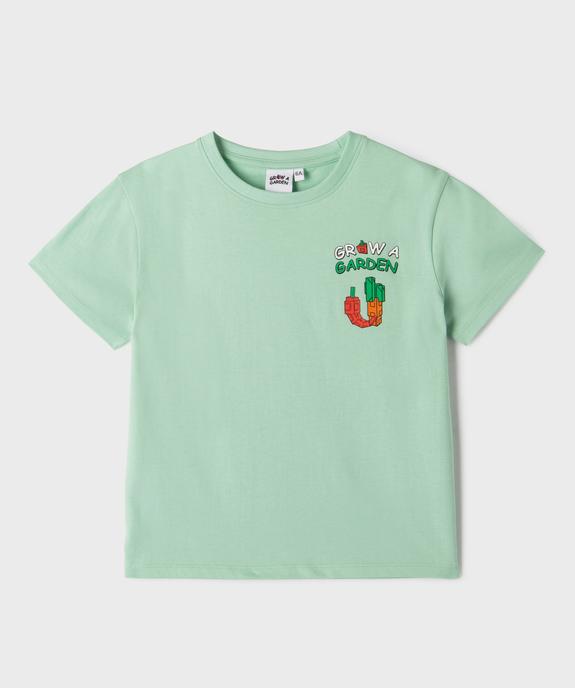 Tee-shirt manches courtes motif poitrine et dos garçon - Grow a Garden vue1 - GROW A GARDEN - GEMO