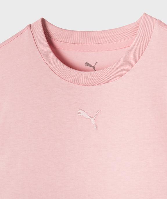 Tee-shirt manches courtes avec logo brodé fille - Puma vue2 - PUMA - GEMO