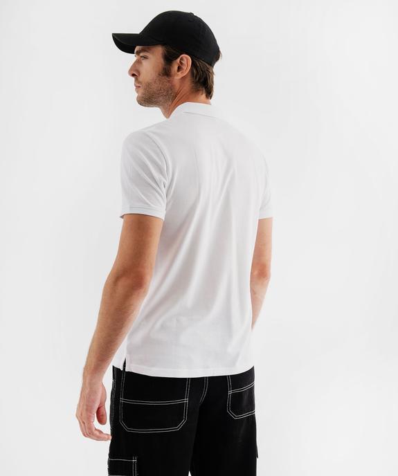 Polo à manches courtes en maille piquée homme vue7 - GEMO 4G HOMME - GEMO