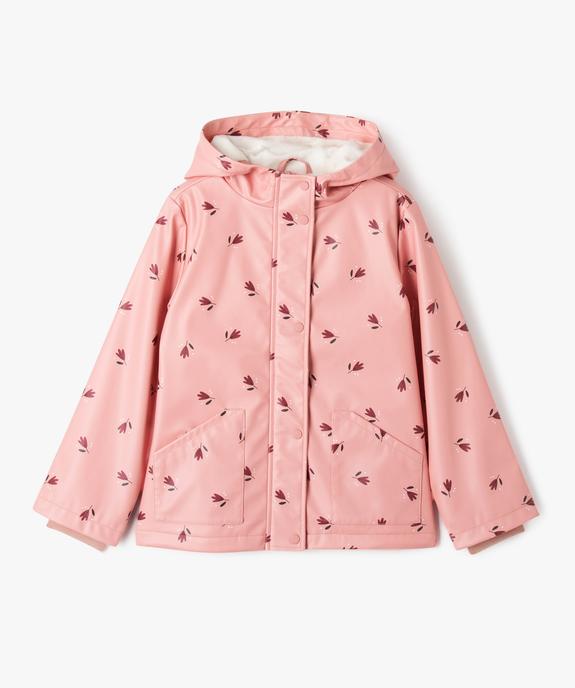 Imperméable à capuche et doublure peluche fille vue1 - GEMO (ENFANT) - GEMO