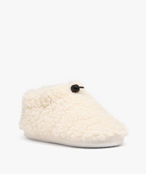 Chausson souple en sherpa femme  vue2 - GEMO(HOMWR FEM) - GEMO