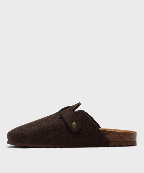 Chaussons mules en feutrine à semelle ergonomique homme - Roadsign vue3 - ROADSIGN G4G - GEMO