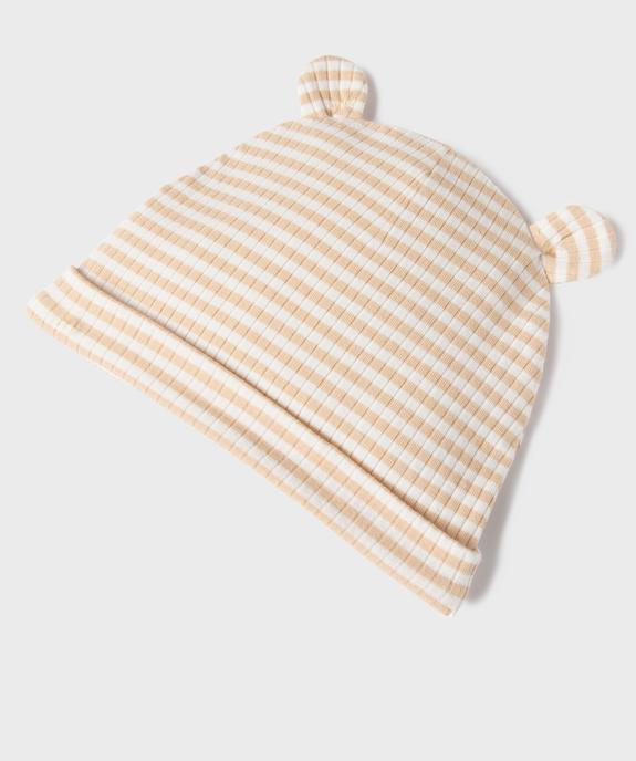 Ensemble naissance évolutif 3 pièces bébé : body, pantalon, bonnet vue7 - GEMO 4G BEBE - GEMO