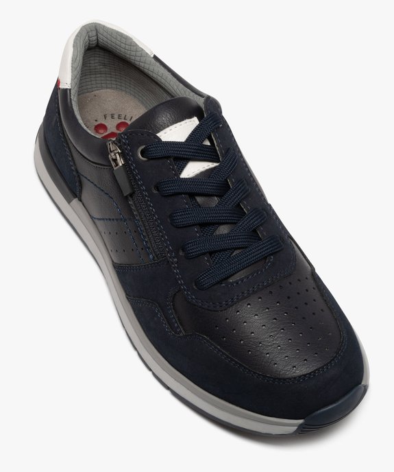 Baskets basses à zip et lacets avec semelle confortable homme vue5 - RELIFE - GEMO