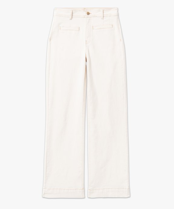 Jean large en coton stretch femme vue4 - GEMO(FEMME PAP) - GEMO
