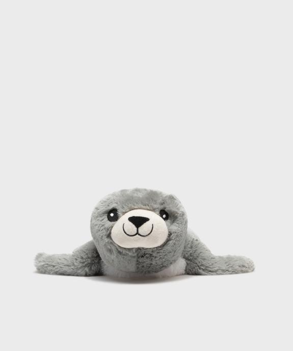 Bouillotte peluche forme bébé phoque à chauffer au micro-ondes vue2 - GEMO (ACCESS) - GEMO