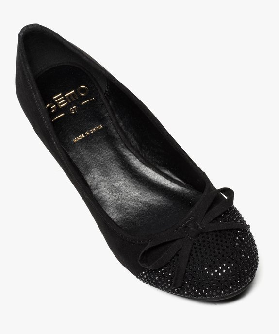 Ballerines femme à talon compensé et strass vue5 - GEMO(URBAIN) - GEMO