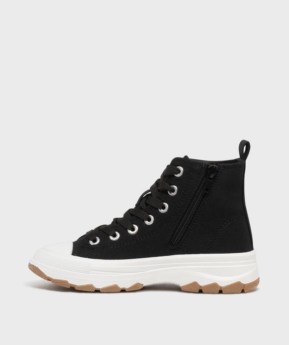 Baskets montantes en toile sur semelle épaisse fille - Lovely Wings vue3 - LOVELY WINGS - GEMO