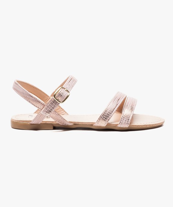 Sandales filles à brides fines brillantes vue1 - GEMO (ENFANT) - GEMO