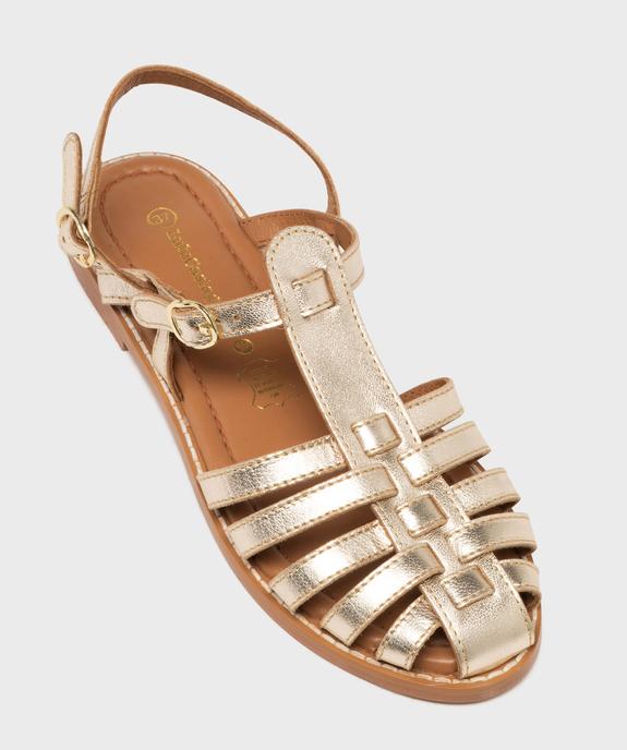 Sandales à brides esprit fisherman en cuir femme - LuluCastagnette vue5 - LULUCASTAGNETTE - GEMO