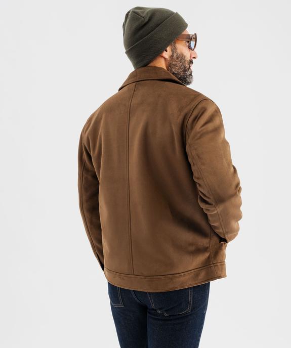 Blouson en suédine homme vue3 - GEMO (HOMME) - GEMO