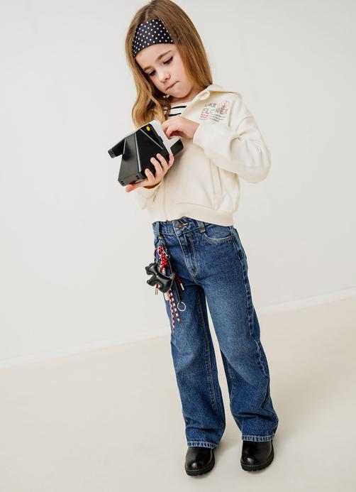 Sweat zippé à capuche imprimé devant et dos fille vue5 - GEMO 4G FILLE - GEMO