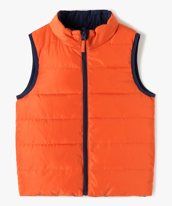 Doudoune garçon sans manches réversible et déperlante avec rembourrage en fibres recyclées vue3 - GEMO 4G GARCON - GEMO