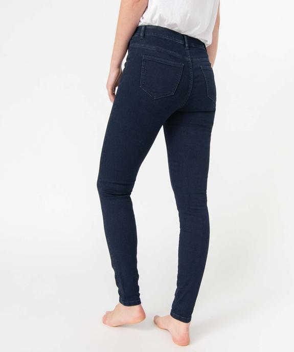 Jegging femme avec coutures contrastantes vue3 - GEMO 4G FEMME - GEMO