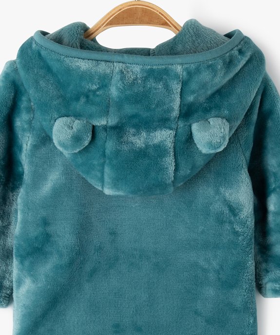 Sweat zippé à capuche en fourrure imitation bébé vue3 - GEMO(BB COUCHE) - GEMO