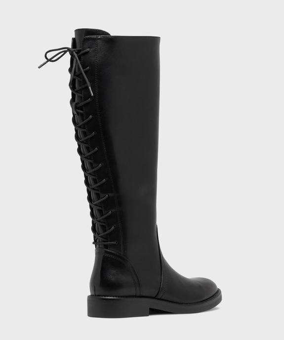 Bottes cavalières à laçage sur l'arrière femme vue4 - VALENTINA BALDA - GEMO