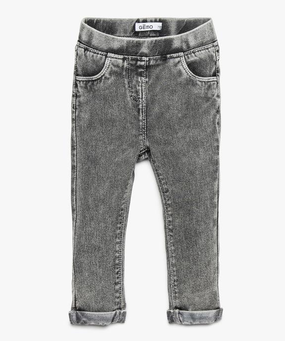 Jegging bébé fille avec revers cousus vue1 - GEMO(BEBE DEBT) - GEMO