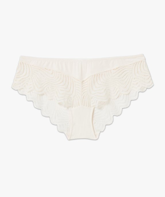 Shorty femme en dentelle et microfibre vue4 - GEMO(HOMWR FEM) - GEMO