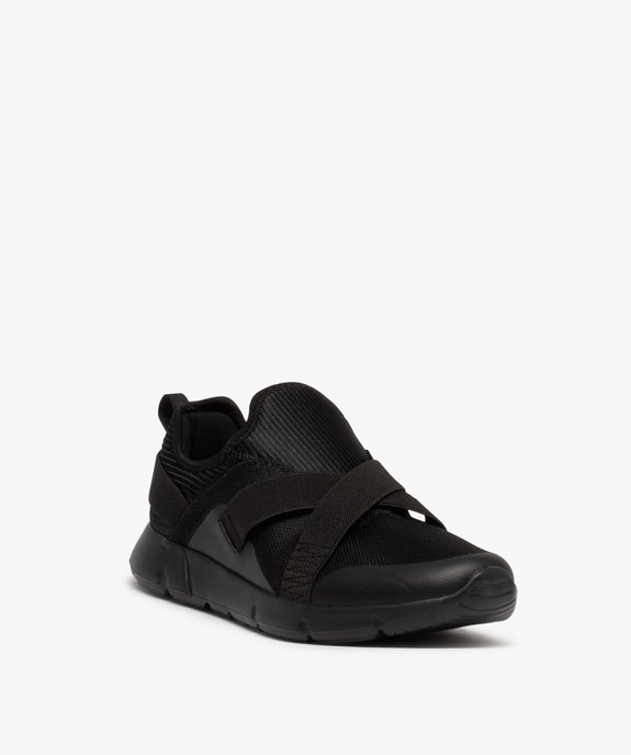 Baskets homme dessus mesh uni sans lacets vue2 - GEMO (SPORTSWR) - GEMO