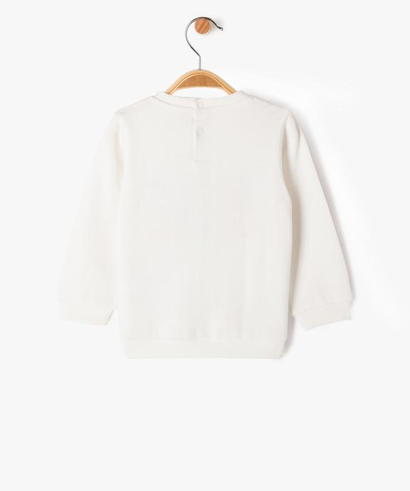 Sweat à message avec intérieur molletonné bébé garçon vue3 - GEMO 4G BEBE - GEMO
