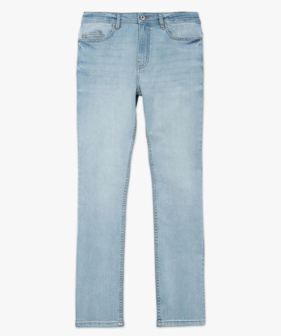 Jean homme coupe Straight avec marques d’usure vue4 - GEMO (HOMME) - GEMO