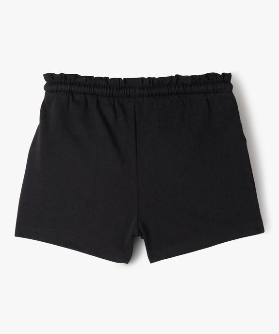 Short en maille avec taille élastique fille vue3 - GEMO 4G FILLE - GEMO