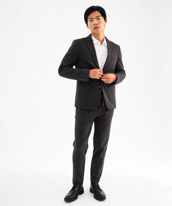 Pantalon en toile coupe Slim avec ceinture élastique homme vue5 - GEMO (HOMME) - GEMO