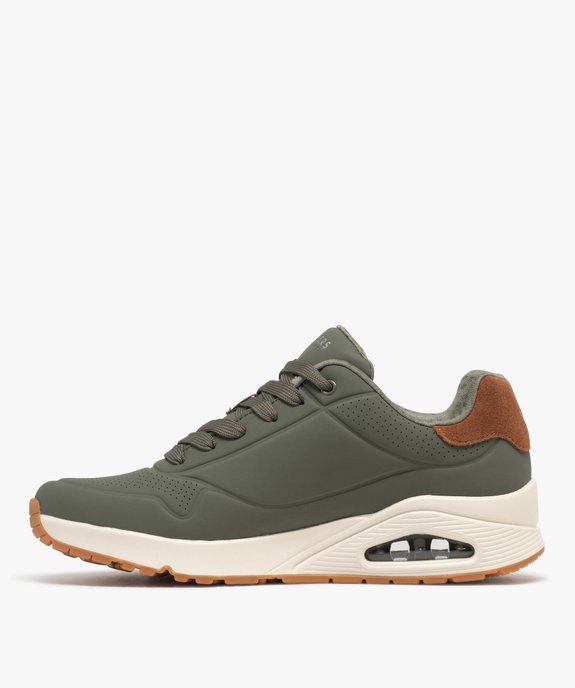 Sneakers homme à semelle bulle Uno - Sketchers vue3 - SKECHERS - GEMO