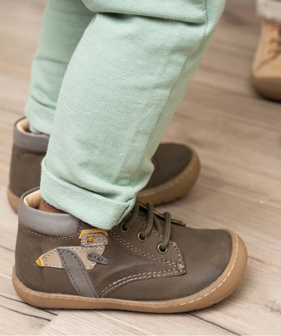 Chaussures premiers pas bébé garçon en cuir – NA! vue1 - NA! - GEMO