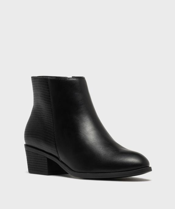 Boots à talon et bout rond femme vue2 - VALENTINA BALDA - GEMO